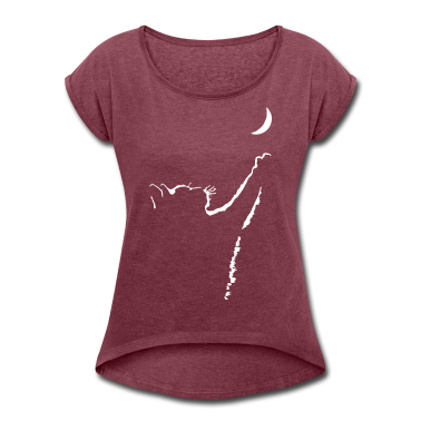Katzen T-Shirt - cat moon