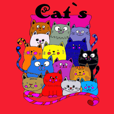Motiv Katze, Katzen, Katzenbande, Mietze Katz