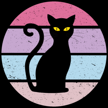 Motiv Katze Retro Geschenkidee