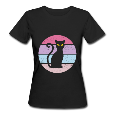 Katzen T-Shirt - Katze Retro Geschenkidee