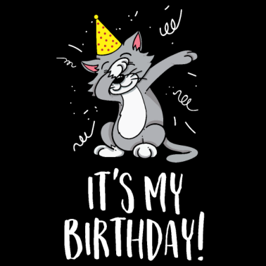 Motiv Es ist mein Geburtstag - Geburtstag und Party-Katze