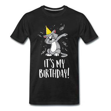Katzen T-Shirt - Es ist mein Geburtstag - Geburtstag und Party-Katze