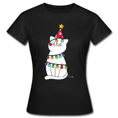 Katzen T-Shirt - Weihnachten Katze
