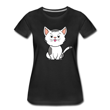 Katzen T-Shirt - Süße Comic Katze