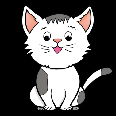 Motiv Süße Comic Katze