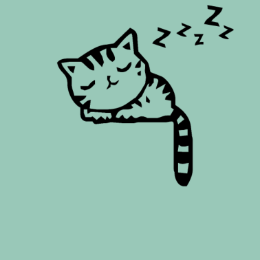 Motiv schlafende Katze die schnarcht Geschenk