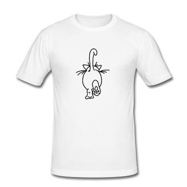 Katzen T-Shirt - Katzen Po