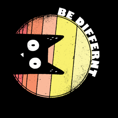 Motiv Be Different Katze Cat