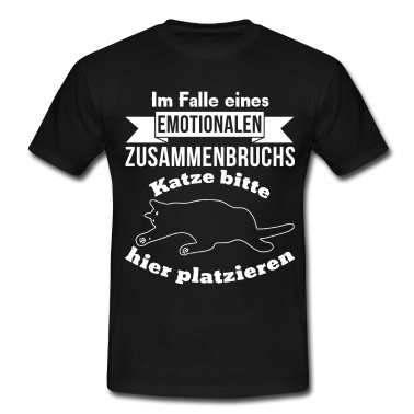 Katzen T-Shirt - Katze hier platzieren
