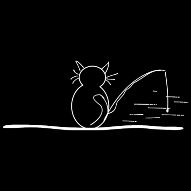 Motiv Angelndes Kätzchen