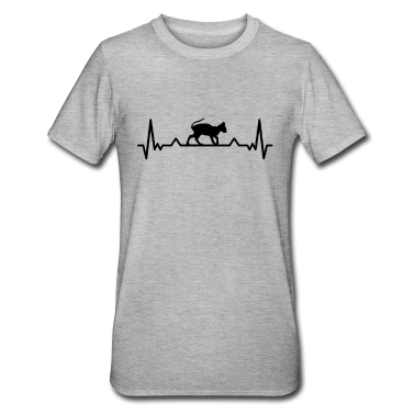 Katzen T-Shirt - Sphynx Katze Herzschlag Katzen Besitzer Geschenk