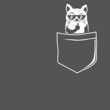 Motiv Katze Mittelfinger Katzenhalter