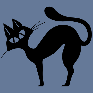 Motiv schwarze Katze