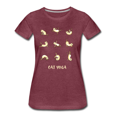 Katzen T-Shirt - Yoga Katzen Humor Meditation Sport Om spirituell