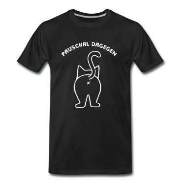 Katzen T-Shirt - katze pauschal dagegen Geschenk katzenlieber