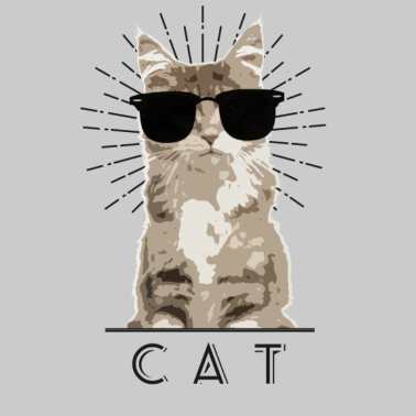 Motiv Nette Katze Brille