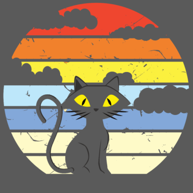 Motiv Katze im Vintage look, Kätzchen als Geschenk,retro