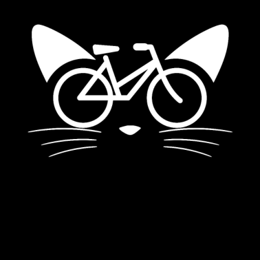 Motiv Fahrrad Katzengesicht