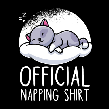 Motiv Katze niedlich Schlafshirt schlafen