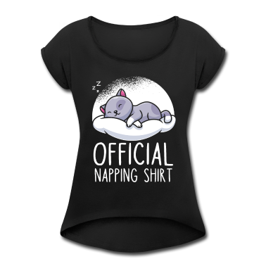 Katzen T-Shirt - Katze niedlich Schlafshirt schlafen