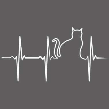 Motiv EKG Katze - Geschenk