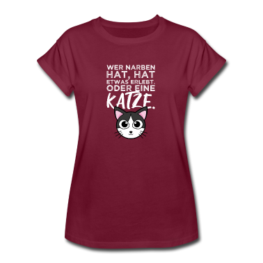 Katzen T-Shirt - Wer Narben hat, hat eine Katze Haustier