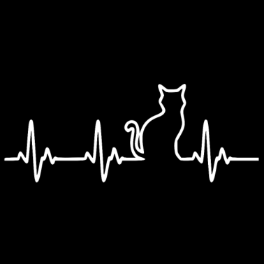 Motiv Katze Heartbeat Cat Lady