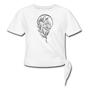 Katzen T-Shirt - Minimalistische Katze