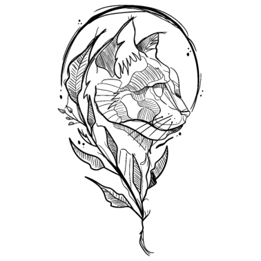 Motiv Minimalistische Katze