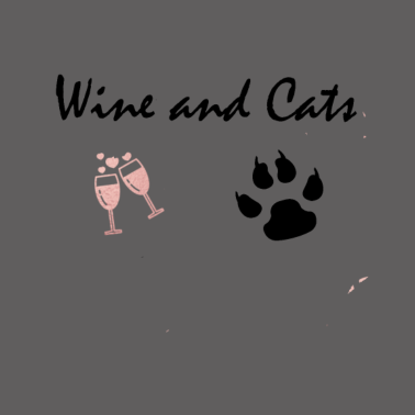 Motiv Wein und Katzen Geschenk Liebe Katze Wein trinken