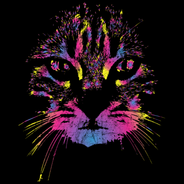 Motiv Katze Bunt