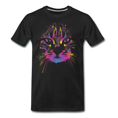 Katzen T-Shirt - Katze Bunt