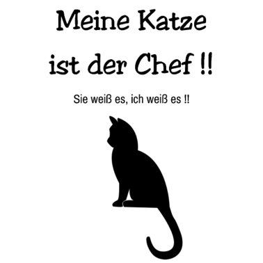 Motiv Meine Katze ist der Chef