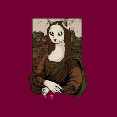 Motiv Katzen Mona Lisa Geschenk