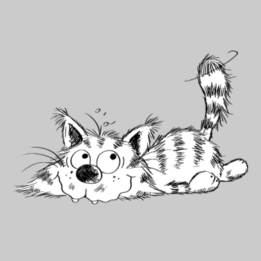 Motiv Lustige Kleine Katze - Comic