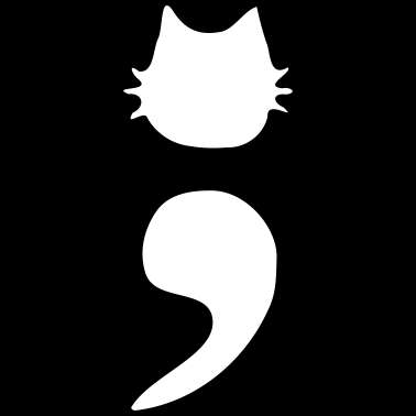 Motiv Katze Semikolon