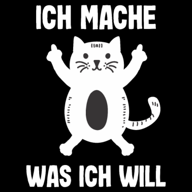 Motiv Freches Kätzchen Lustige Katze Rebell Mittelfinger