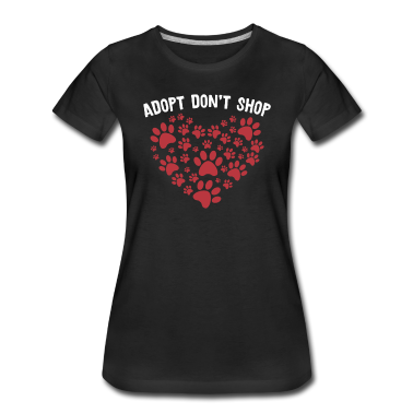 Katzen T-Shirt - Adopt Don't Shop Adoption Katze Geschenk für Tierl
