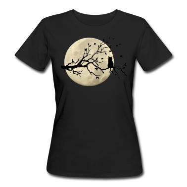 Katzen T-Shirt - DER MOND UND DER KATZE / DIE KATZE UND DER MOND /