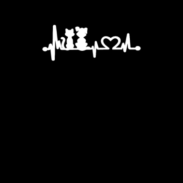 Motiv Herzschlag Hund und Katze