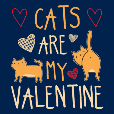 Motiv Meine Katzen sind meine Valentine Funny Shirt Idee