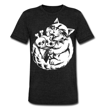Katzen T-Shirt - Süße satanische Black Metal Katze