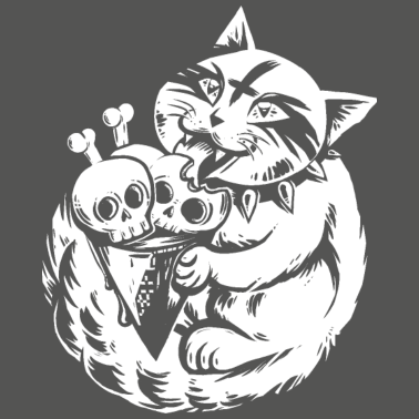 Motiv Süße satanische Black Metal Katze