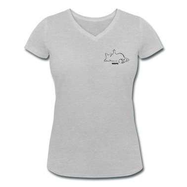 Katzen T-Shirt - Katze Nope Mittelfinger Nein Nö Kein Bock