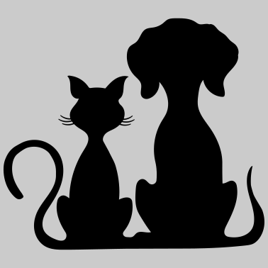 Motiv hund und katze