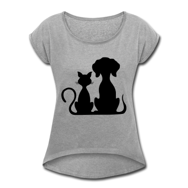 Katzen T-Shirt - hund und katze