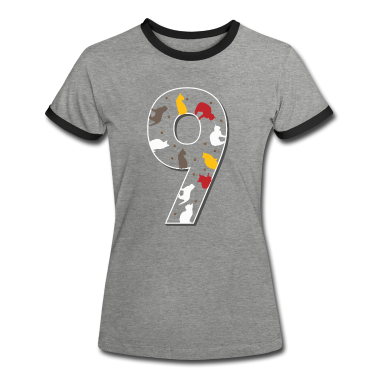 Katzen T-Shirt - 9. Neunter Geburtstag Katze Neunjährige Geschenk
