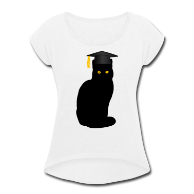 Katzen T-Shirt - Bachelor Master Studium Abschluss Lustige Katze