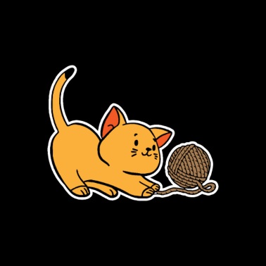 Motiv Spielende Katze - Miau - Meow