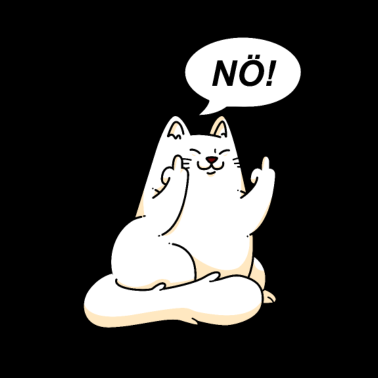 Motiv Fuck Off Nö Katze mit Statement